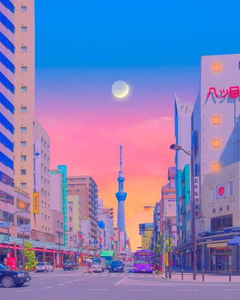 Canvas Painting Bedroom, Japan 80's Aesthetic, Synthwave Art, City Pop, Painting Bedroom, Pictures Wall, Neon Nights, 80s Aesthetic, Vaporwave Aesthetic