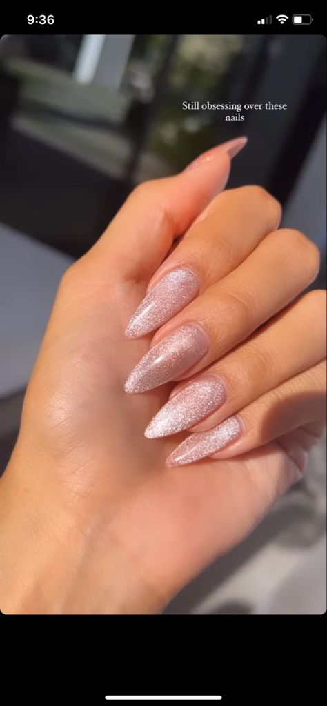 Bridal Nails Designs, Desi Perkins, Aurora Nails, January Nails, Claw Nails, Pointed Nails, Basic Nails, Simple Acrylic Nails, Oval Nails