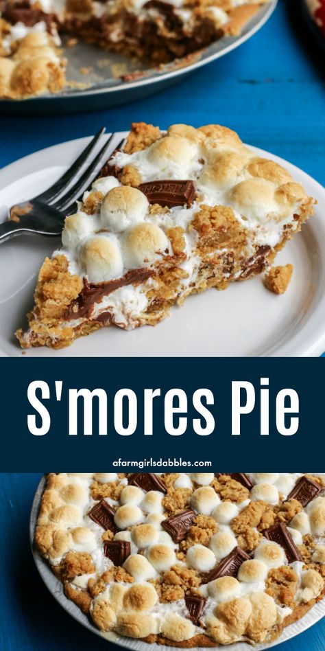 Essen, Dessert Thanksgiving, Chocolate Smores, Smores Pie, Nutella Pancakes, Marshmallow Cake, Smores Dessert, Smore Recipes, Summer Pie