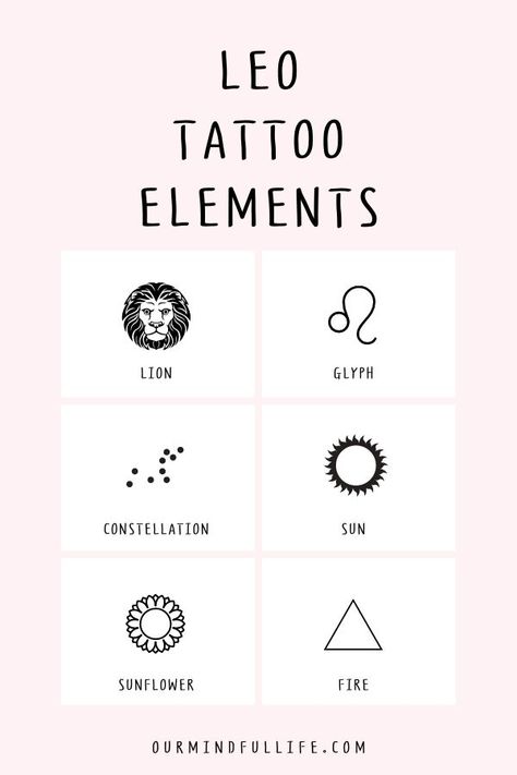 Leo Abstract Tattoo, May Zodiac Sign Tattoo, Zodiac Tattoo Ideas Leo, Leo And Sunflower Tattoo, Tattoo For Leos Zodiac Signs, April Zodiac Sign Tattoo, Zodiac Tattoos For Leo, Leo Sunflower Tattoo Zodiac Signs, Leo Elements Tattoo Ideas