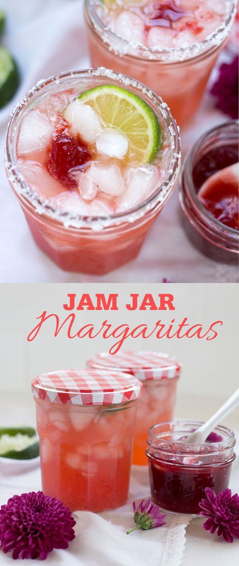 Make Jam, Homemade Margaritas, Easy Jam, Margarita On The Rocks, Perfect Summer Drink, Jam Jars, Best Cocktail Recipes, Classic Margarita, Cooking Recipes Healthy