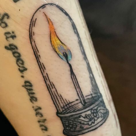 Burning candle under glass cloche dome, L. Lundy 2023. Cloche Tattoo, Glass Dome Tattoo, Stained Glass Lamp Tattoo, Stained Glass Dome, Dome Glass Flower, Glass Dome Cloche, Cloche Domes, Glass Cloche, Glass Domes