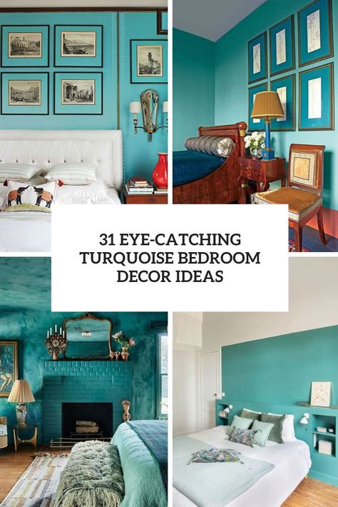 31 Eye-Catching Turquoise Bedroom Decor Ideas - Shelterness Turquoise Room Bedroom, Turquoise Bedroom Ideas For Adults, Turquoise Bedroom Walls, Modern Tropical Bedroom, Turquoise Bedroom Decor, Light Blue Bedding, Turquoise Bedroom, Peaceful Decor, Turquoise Bedding