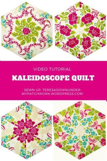 Video tutorial: Kaleidoscope quilt - Also called one block wonder or whack and stack Patchwork, Couture, Molde, Stack Whack Quilts, One Block Wonder Quilt Pattern, Stack And Wack Quilts Kaleidoscopes, Stack And Whack Quilt Pattern, Stack And Whack Quilts Tutorials, Stack And Wack Quilt Pattern