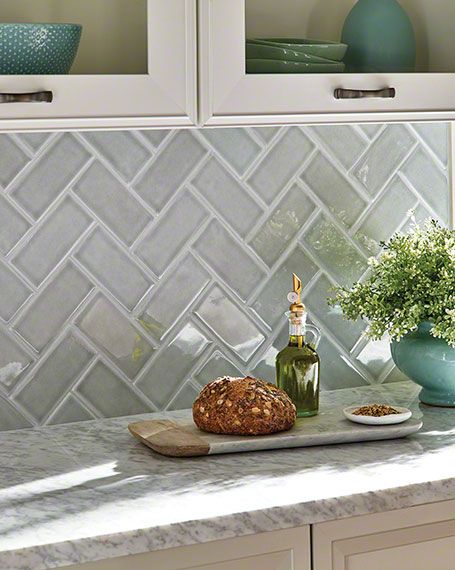 The MSI Blog | On the Surface | Inspiring Design Posts Decorate Kitchen, Kitchen Layouts, Herringbone Backsplash, Handcrafted Tile, Kitchen Backsplash Designs, Morning Fog, Backsplash Designs, Classic Kitchen, Kitchen Tile