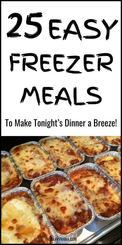 Discover 25 unbelievably easy freezer meals perfect for families! These make-ahead recipes include crockpot favorites, casseroles, and oven-baked delights. From healthy chicken dinners to convenient breakfast options, these meals are designed to make your life easier and healthier. Prep ahead and enjoy delicious, stress-free meals every day! Freezable Casseroles, Freezable Meal Prep, Oven Ready Meals, Pregnancy Freezer Meals, Freezable Breakfast, Chaotic Family, Cheap Family Dinners, Family Meal Prep, Best Freezer Meals