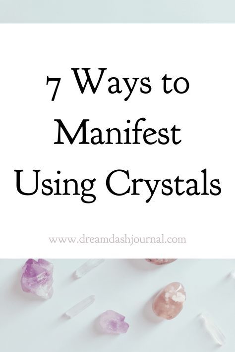 manifesting With Crystals Manifestation With Crystals, How To Manifest With Crystals, Crystal Powers Magic, Crystals Manifesting, Crystal Manifestation, Crystal Journal, Witchy Items, Manifesting Techniques, Manifestation Spirituality