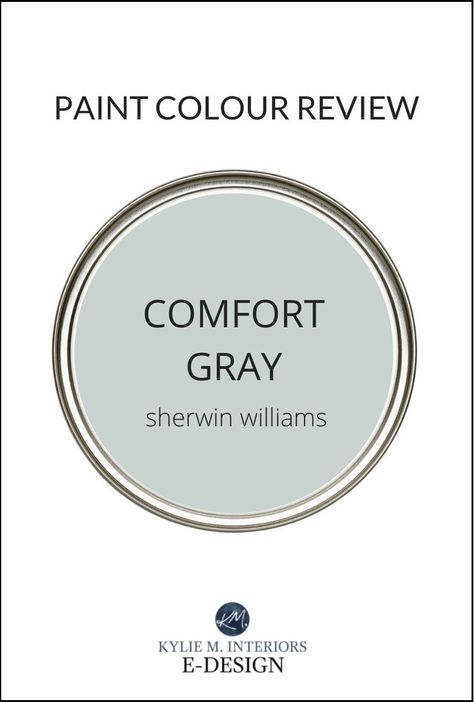 Sherwin Williams Comfort Gray, Kylie M Interiors, Joanna Gaines Paint, Light Paint Colors, Best Exterior Paint, House Colours, Light Gray Paint, Paint Color Inspiration, Comfort Gray