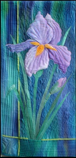 Iris Quilt, Chaotic Mind, Landscape Art Quilts, Landscape Quilt, Flower Quilts, Landscape Quilts, Picture Quilts, Flower Quilt, Applique Quilting