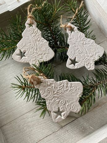 Scandinavian Christmas Decor, 3 Christmas Tree, Christmas Decor Rustic, Clay Christmas Decorations, Ceramic Christmas Decorations, Rustic Christmas Decor, Scandinavian Christmas Decorations, Minimalist Christmas Tree, Christmas Clay