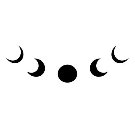 Moon Phases Tattoo, Yin Yang Tattoos, 4 Tattoo, Small Hand Tattoos, Tattoo Style Drawings, Poke Tattoo, Minimalist Tattoos, Moon Illustration, Hand Tattoos For Guys