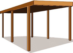 This complete project (all the pages together in one handy pdf file, ad free) can be purchased online and downloaded immediately to your computer for only $5.  Grab here. Introduction This single carport is 6000mm (20ft) long by 3000mm (10ft) wide. It is the most basic of carports. Because each… Diy Carport Cheap How To Build, Free Standing Carport, Patio Plan, Wooden Carports, Building A Carport, Carport Ideas, Diy Carport, Plan Garage, Carport Sheds