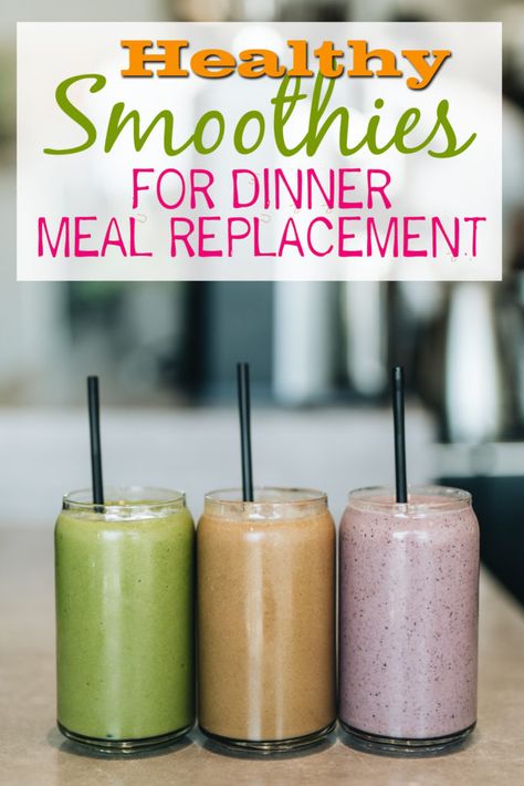 Dinner Smoothie Recipes, Dinner Smoothies, Healthy Dinner Smoothies, Dinner Smoothie, Smoothies Vegan, Blender Smoothie, Meal Replacements, Lunch Smoothie, Detox Kur