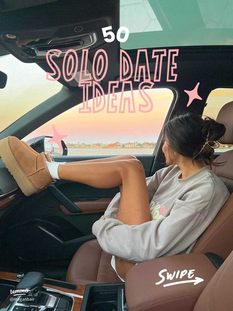 SOLO DATE IDEAS | Gallery posted by Meganbair | Lemon8 Solo Date Ideas, Sunset Beach Pictures, Solo Date, Solo Camping, Bad Breakup, After College, Love Is Gone, Date Ideas, On My Own