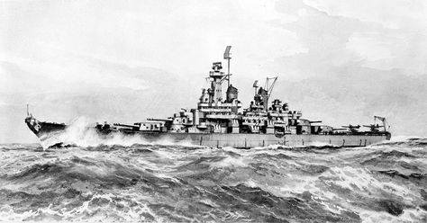 War History Online presents this Guest Article by Chris Knupp. Artist's impression of the Montana class Battleship Myth #1: The Montana class Ignored the P Montana Class Battleship, Yamato Class Battleship, Us Battleships, People Facts, Battle Ships, Capital Ship, Imperial Japanese Navy, Star Trek Starships, Naval History