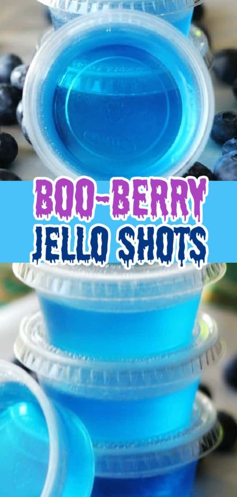 B00-Berry Jell-O Shots! My uber Halloween party-friends, you can get your chill on this Halloween with these ghoulish B00-Berry Jell-O Shots! Party Time! Excellent! Blueberry Jello Shots, Berry Blue Jello Shots, Booze Snacks, Blue Jello Shots Recipe, Raspberry Jello Shots, Malibu Jello Shots, Blue Hawaiian Jello Shots, Rum Jello Shots, Cafe Frappe