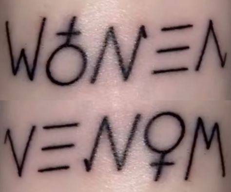 women venom tattoo, flipped tattoo, feminst, smash the patriarchy Women Venom Tattoo, Women Venom, Venom Tattoo, Memorial Tattoo Ideas, Stick Poke Tattoo, Sharpie Tattoos, Doodle Tattoo, Hand Tattoos For Women, Memorial Tattoo