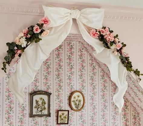 Art & Mirrors | Pottery Barn Kids Loveshackfancy Room Aesthetic, Vintage Rose Nursery, Love Shack Fancy Room Decor, Loveshackfancy Nursery, Love Shack Fancy Nursery, Love Shack Fancy Wallpaper, Pottery Barn Bedrooms, Pink Floral Wallpaper, Rose Nursery