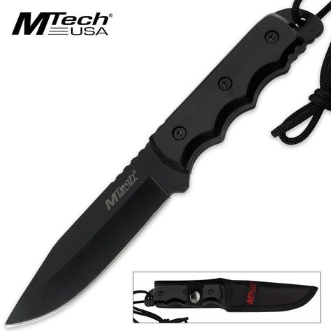 MTech USA MT-20-35 Series Fixed Blade Knife -- Check this awesome product by going to the link at the image. Camping Outfits For Women, Outdoor Gadgets, Drop Point, Hunting Trip, Camp Knife, Fixed Blade Knife, Camping Survival, Black Stainless Steel, Black Plastic