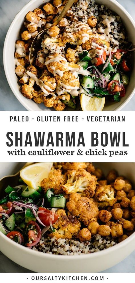 Shawarma Bowl, Canned Corn Recipes, Recipes Using Ground Beef, Recipes Avocado, Shawarma Spices, Mojito Recept, Xmas Recipes, Recipes Salmon, Spiced Cauliflower