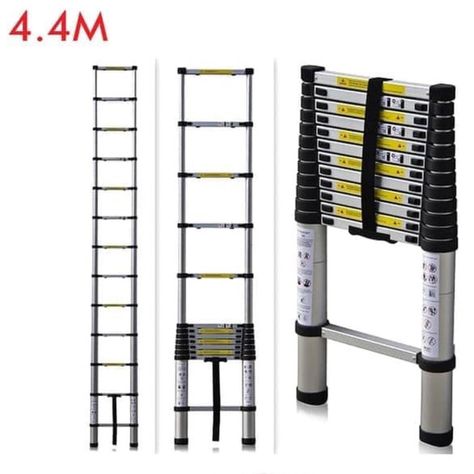 Tangga 4.4 m Lipat Alumunium / Telescopic Ladder 4,4 Meter Tangga Telescopic Ladder