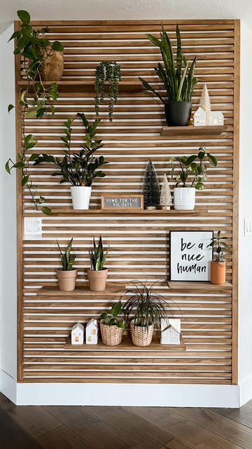 Kabinet Dapur, Christmas Is Over, Folding Furniture, Wooden Shelf, Deck Decorating, Decor Minimalist, Plant Wall, Furniture For Small Spaces, Diy Storage