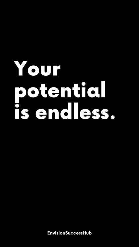 "Your potential is endless." 💪 Embrace this empowering truth and unlock the limitless possibilities within you. 🚀 Pin it now for daily inspiration to reach new heights! ✨ #MotivationQuotes #UnleashYourPotential #LimitlessPotential #Inspiration #SuccessMindset #AchieveYourGoals #BelieveInYourself #DreamBig #SelfEmpowerment #PositiveVibes #LifeQuotes #MondayMotivation #SelfRealization #EmpowerYourself Limitless Quotes, Your Potential Is Endless, Height Quotes, Tough Girl Quotes, Financial Life Hacks, English Writing Skills, English Writing, Self Empowerment, Good Life Quotes