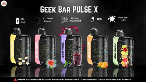 Geek Bar Pulse X Bar Geek, Price Guide, Shop Now, Geek Stuff, Bar