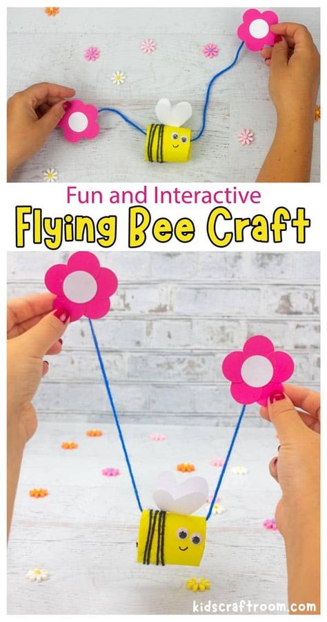 Spring Arts And Crafts, Bee Crafts For Kids, Insects Preschool, Bugs Preschool, May Crafts, Bee Activities, Insect Activities, April Crafts, Insect Crafts