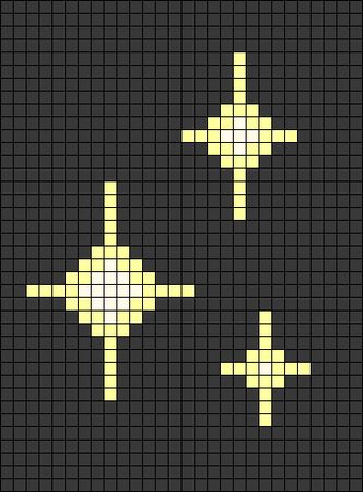 Crochet Star Grid Pattern, Constellation Pixel Art, Crochet Star Graph, Star Pixel Pattern, Planet Alpha Pattern, Celestial Alpha Pattern, Star Pixel Grid, Celestial Pixel Art, Alpha Square Pattern