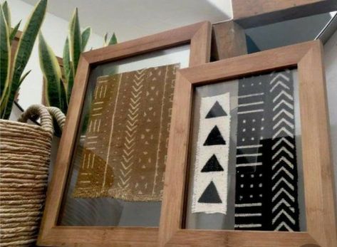 Frame Tapestry, Afrocentric Decor, African Interior Design, African Inspired Decor, African House, African Interior, Mudcloth Fabric, African Mudcloth, Afrikaanse Kunst