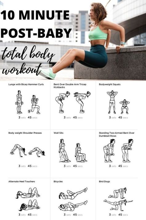 Don't have a lot of time then try this 10-minute full body post-baby workout to help you burn calories, build strength and lose weight. #postbabyweightloss #weightlos #weightlosstips Full Body Workout Postpartum, 30 Day Workout Challenge Postpartum, Gym Workouts Postpartum, Arm Workout Postpartum, Free Postpartum Workout Plan, Postpartum Weight Training, Exercise Post Partum, Postpartum Strength Training, Beginner Post Partum Workout