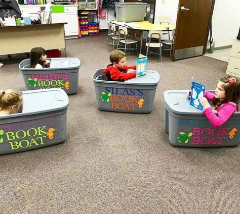 50 Epic Classroom Ideas That Will Change Your Life | Chaylor & Mads Daycare Rooms Setup In Home, Comfy Classroom Ideas, Earth Classroom Theme, Whimsical Classroom Decor, Tree Preschool, Prek Reading, Book Boat, Reading Corner Classroom, Kid Furniture