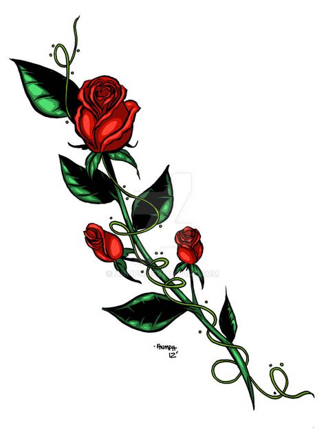 Rose Tattoo With Vines, Long Stem Rose Tattoo, Stem Rose Tattoo, Divine Tattoos, Rose Bud Tattoo, Rose Vine Tattoos, Thorn Tattoo, Long Stem Rose, Rose Drawing Tattoo