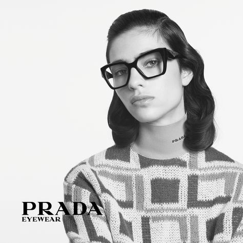 Prada Frame, Black Cat Eye, Prada Glasses, Prada Eyeglasses, Purple Sunglasses, Women Eyeglasses, Prada Accessories, Prada Eyewear, Designer Glasses