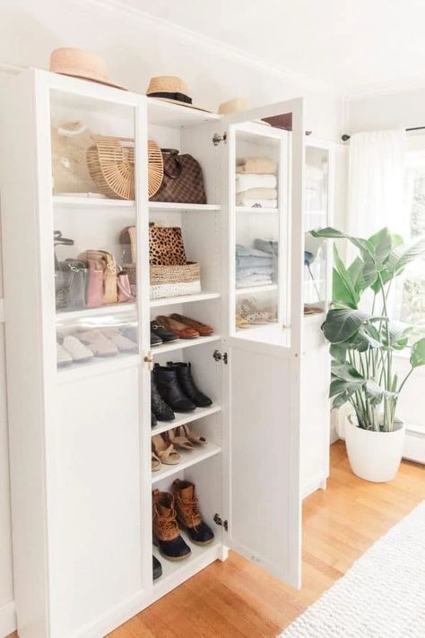 19 Ikea Billy Bookcase Hacks that are Bold and Beautiful - james and catrin Ikea Billy Hack, Billy Ikea, Billy Bookcase Hack, Ikea Billy Bookcase Hack, Ikea Closet, Closet Hacks, Ikea Billy Bookcase, Ikea Billy, Billy Bookcase