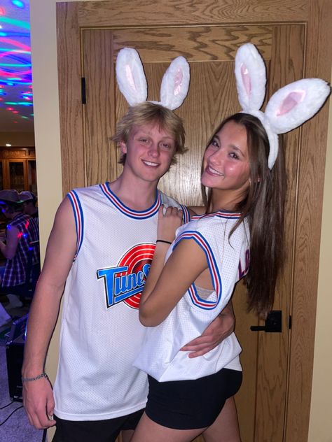 Bugs and Lola Lola Bunny And Bugs Bunny Costume Couple, Lola And Bugs Bunny Costume Couple Halloween, Bugs Bunny And Lola Costume Black Couple, Lola Bunny Costume Couple, Bugs Bunny Couple Costume, Lola Bunny And Bugs Bunny Costume, Bugs Bunny And Lola Costume, Lola Bunny And Bugs Bunny, Bugs And Lola Costume