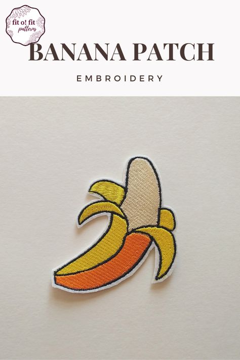 Embroidery Designs Wall Hangings, Embroidery Dish Towels, Machine Embroidery Inspiration, Banana Embroidery, Dish Towel Embroidery, Food Embroidery, Peeled Banana, Kitchen Embroidery Designs, Kitchen Embroidery