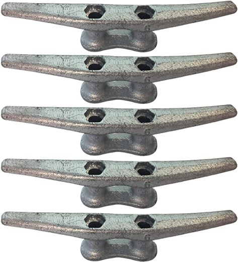 Amazon.com : Zujara 6 inch Dock Cleats, 5-Pack Galvanized Iron Boat Cleat for Marine or Decorative Applications : Sports & Outdoors Boat Cleat, Hooks For Towels, Dock Cleats, Iron Rust, Boat Cleats, Nautical Looks, Galvanized Iron, Traditional Rustic, Hot Dip