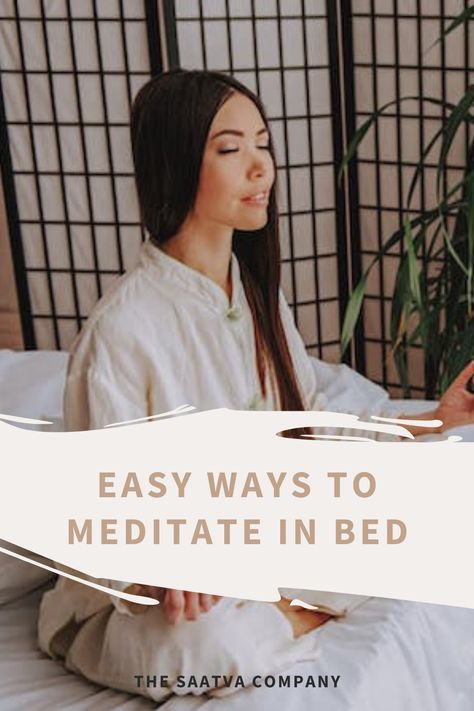 Get a good night's sleep with this simple 5-minute meditation routine.

#meditation #sleep #sleephacks #goodnight Bed Meditation, Ways To Meditate, Meditation For Sleep, Meditation Routine, 5 Minute Meditation, Relaxation Tips, Meditation Studio, How To Meditate, Routine Ideas