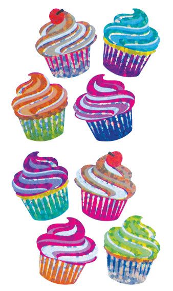 Rainbow Cupcakes, Alphabet Stickers, Glitter Stickers, Fun Stickers, Aesthetic Stickers, Sticker Collection, Scrapbook Stickers, Sticker Book, Printable Stickers