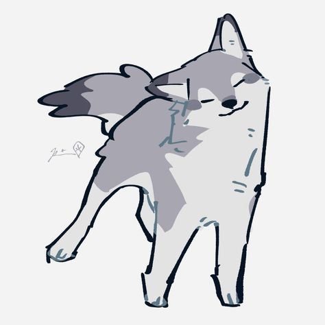 Canine Drawing, Wolf Drawing, Cute Doodles Drawings, Cute Doodle Art, February 10, Human Art, Cute Little Drawings, Cute Animal Drawings, Art Inspiration Drawing