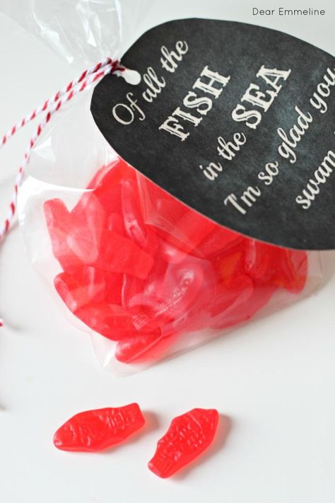 Ahh! Swedish Fish Valentine, Fishing Themed Wedding, Fishing Wedding, Fish In The Sea, Swedish Fish, Edible Crafts, Fishing Party, Fishing Theme, Cute Wedding Ideas