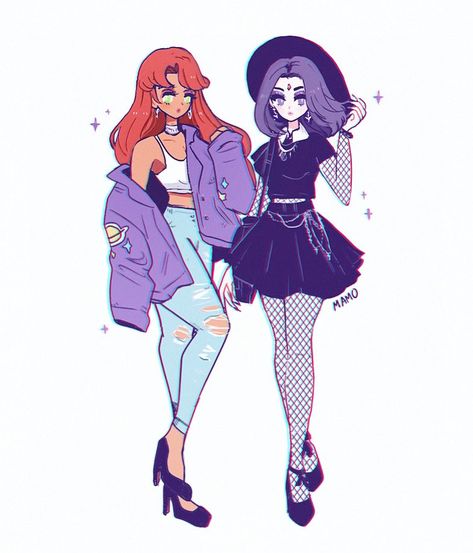 Best Friend Costumes, Starfire And Raven, Rachel Roth, Friend Costumes, Teen Titans Fanart, Dc Cosplay, Raven Teen Titans, Monster High Characters, Comic Pictures