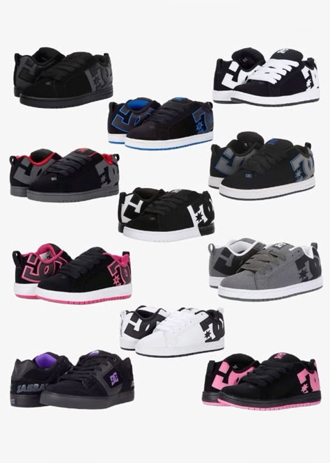 100$ Shoes, How To Style Dc Shoes, Dc Shoes Y2k, Black Dc Shoes Outfit, Dc Shoes White, Outfits With Dc Shoes, Dc Shoes Outfit Women, Dcs Shoes, Dc Shoes Aesthetic