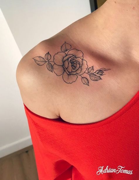 pinterest @ mnnxcxx Floral Tattoo Shoulder, Bone Tattoos, Snakebites, Muster Tattoos, Cat Tattoos, Inspiration Tattoos, Tiny Tattoo, Shoulder Tattoos For Women, Collar Bone Tattoo