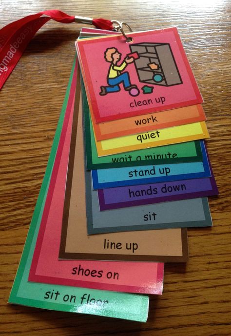 Cue Card, Visual Supports, Classroom Behavior, Therapy Room, School Psychology, Visual Aids, Language Therapy, Preschool Classroom, Special Education Classroom