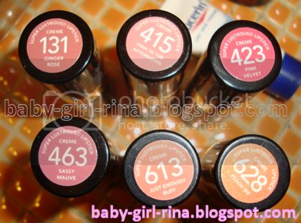 *// BABYGiRLRiNA - Makeup Reviews and Celeb Fashion!: Revlon Super Lustrous Creme Lipsticks Drugstore Lipstick, Peach Lipstick, Revlon Super Lustrous Lipstick, Celeb Fashion, Revlon Super Lustrous, Rose Lipstick, Yellow Pearl, Rose Velvet, Creme Lipstick