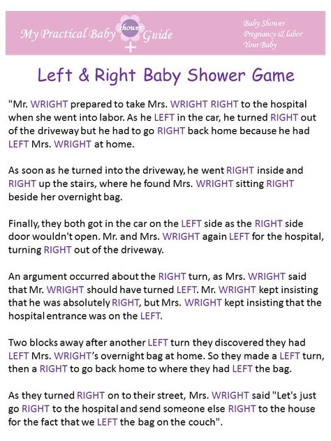 Left Right Baby Shower Game, Free Printable Baby Shower Games, Classy Baby Shower, Baby Shower Prizes, Free Baby Shower, Elephant Baby Showers, Shower Bebe, Baby Shower Planning, Baby Shower Fun