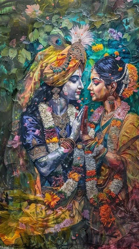 Radhe Krishna Wallpapers, Krishna Drawing, God Artwork, Shree Krishna Wallpapers, Amoled Wallpapers, Peace Illustration, Vedic Art, Hinduism Art, Sukkot